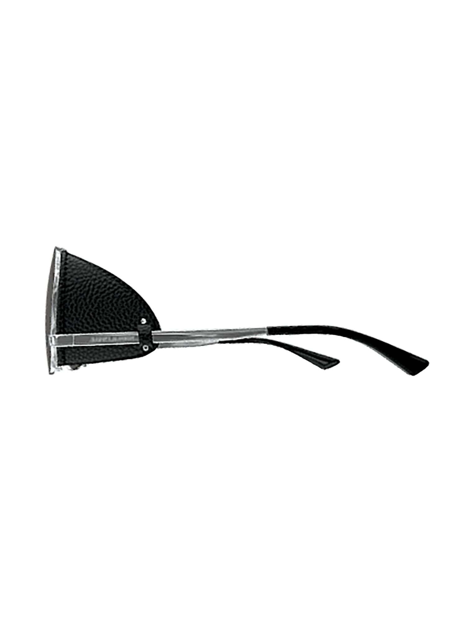 SAINT LAURENT  Occhiali da Sole Saint Laurent con Spoiler in Pelle Metallica Sottocosto