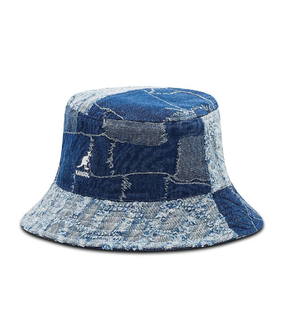 KANGOL  Cappello Secchiello in Denim Blu KANGOL da Donna Outlet
