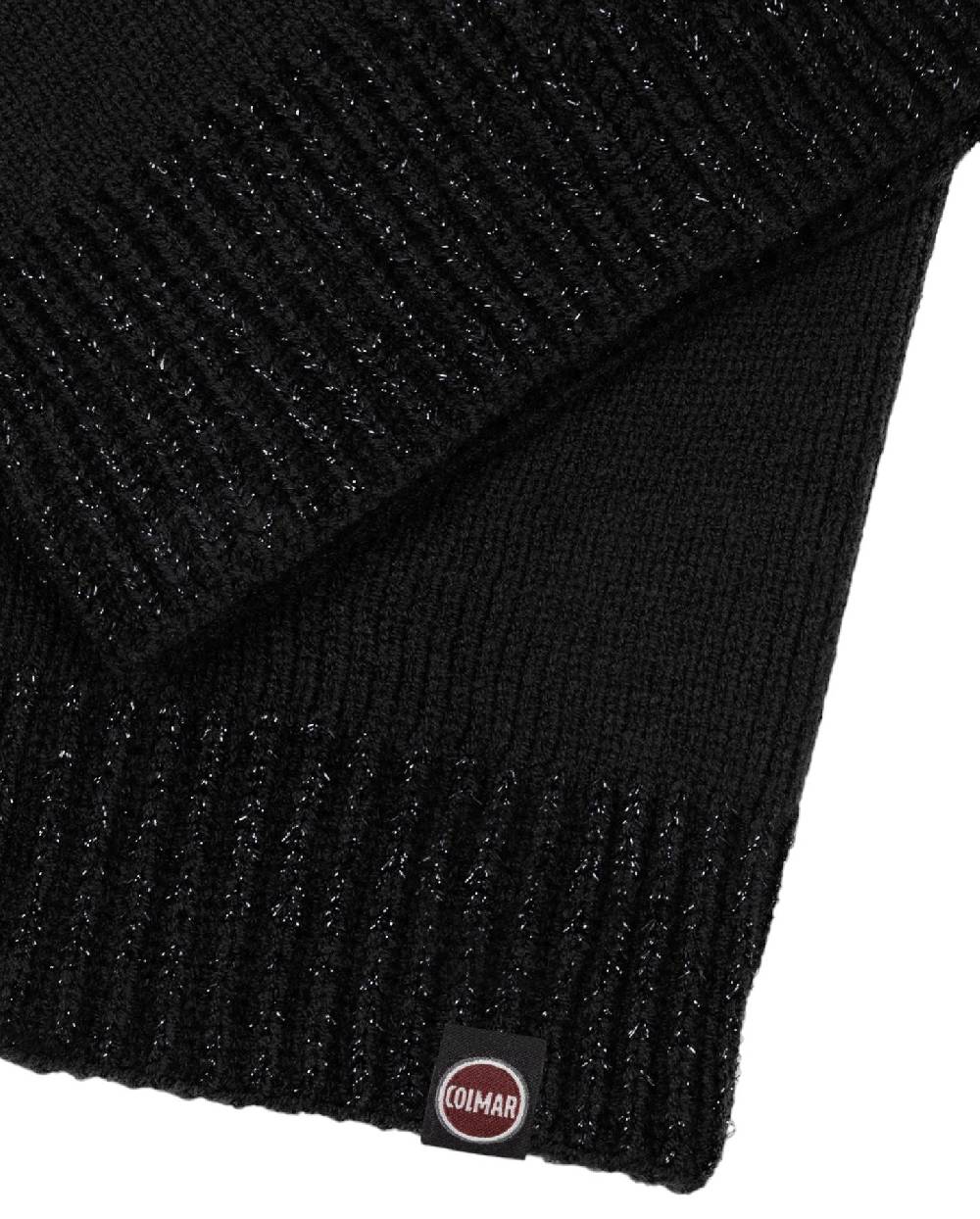 COLMAR  Sciarpa Morbida Nera da Donna Colmar con Bordo Lurex Offerte