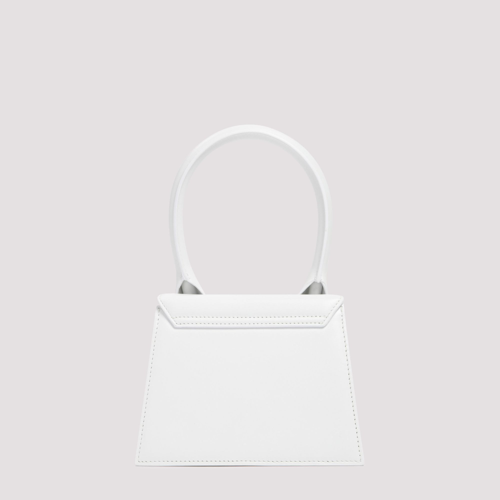 JACQUEMUS  Borsa a Spalla Bianca in Pelle Le Chiquito Media di Jacquemus Vendita Economica