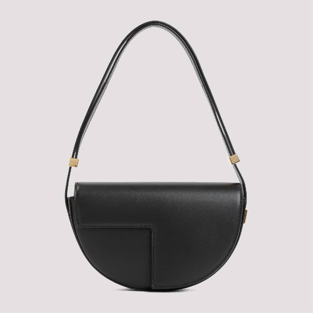 PATOU  Borsa a Spalla Patou Nappa Nera Petite Saldi Di Fabbrica