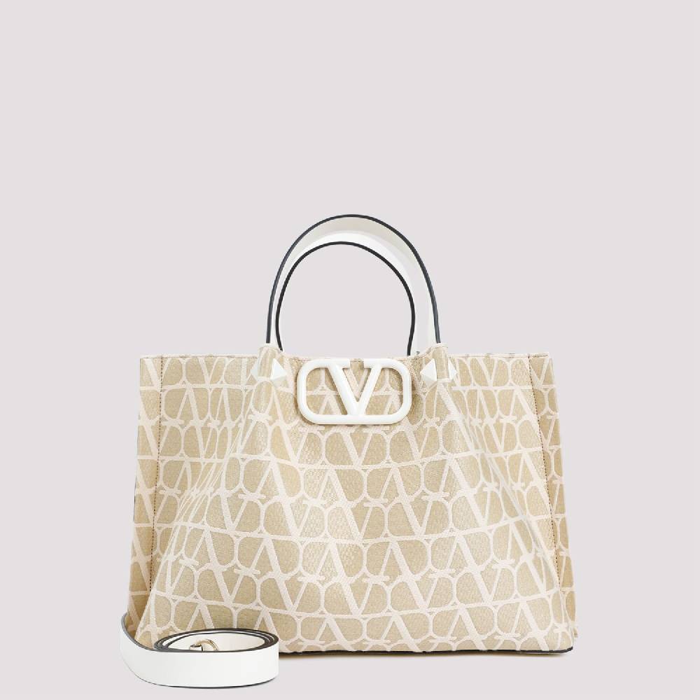 VALENTINO GARAVANI  Tote Medium VLogo Firma Valentino Garavani Color Nudo I Più Venduti