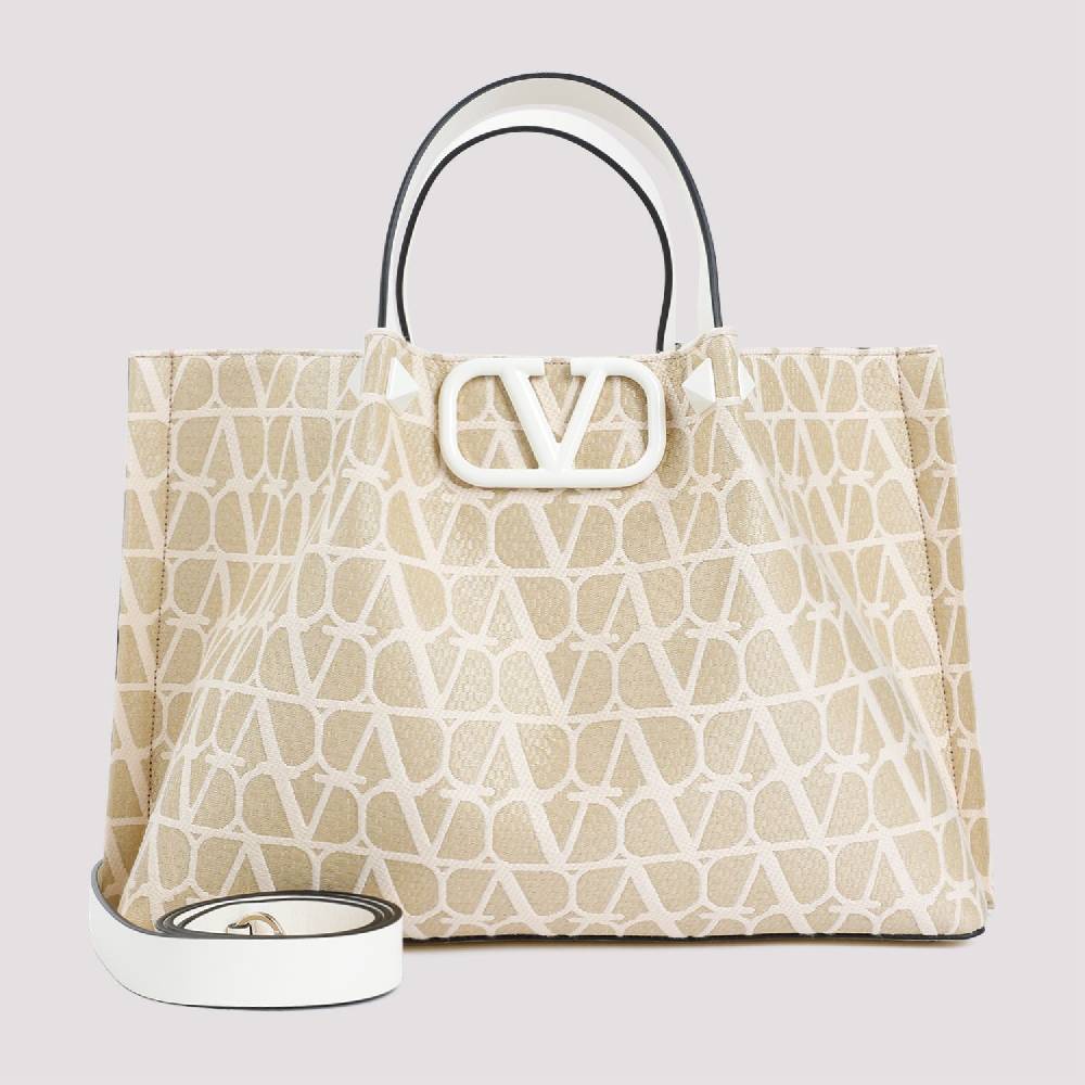 VALENTINO GARAVANI  Tote Medium VLogo Firma Valentino Garavani Color Nudo I Più Venduti