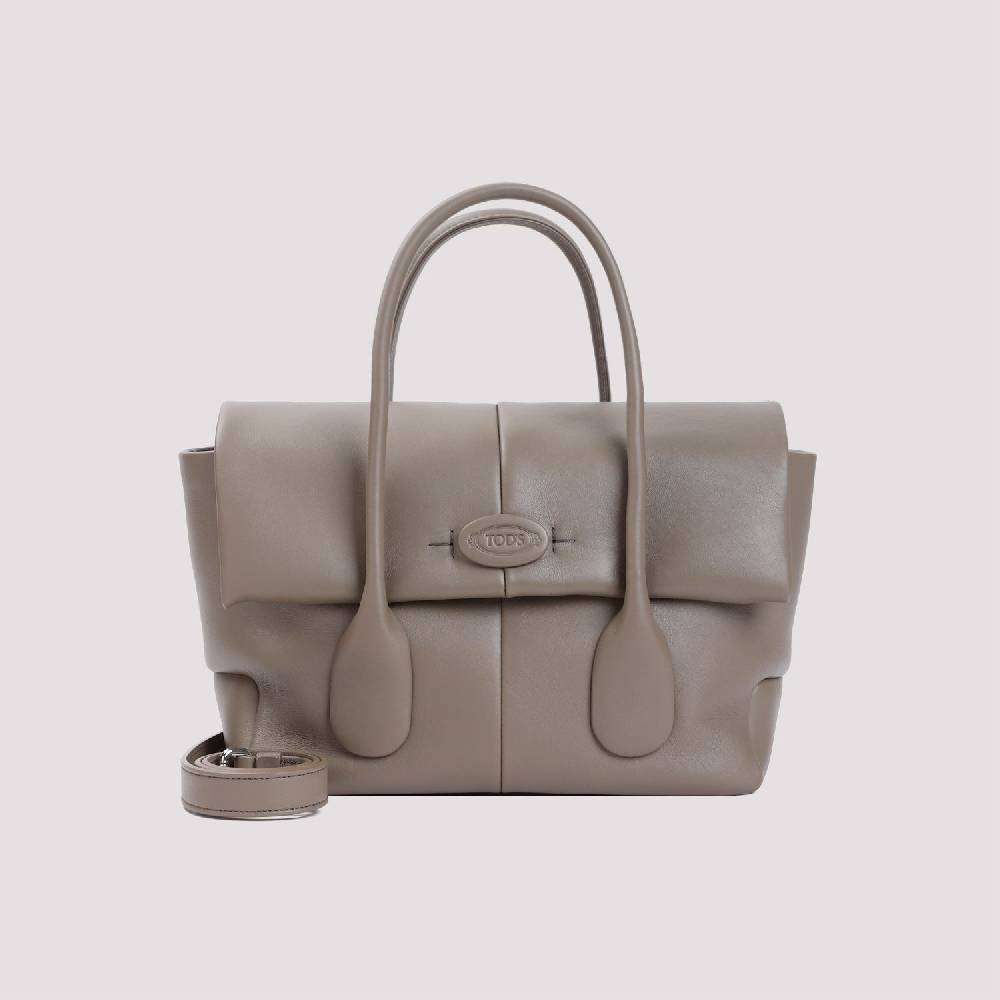 TOD'S  Borsa TOD'S in Pelle di Vitello Grigia 36x22x16cm Negozio