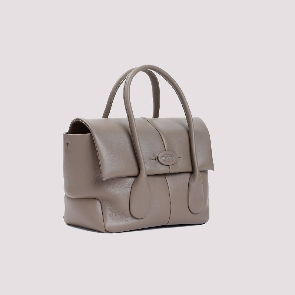 TOD'S  Borsa TOD'S in Pelle di Vitello Grigia 36x22x16cm Negozio