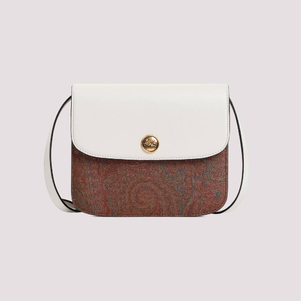 ETRO  Borsa Tracolla ETRO Paisley in Pelle Bianca In Saldo