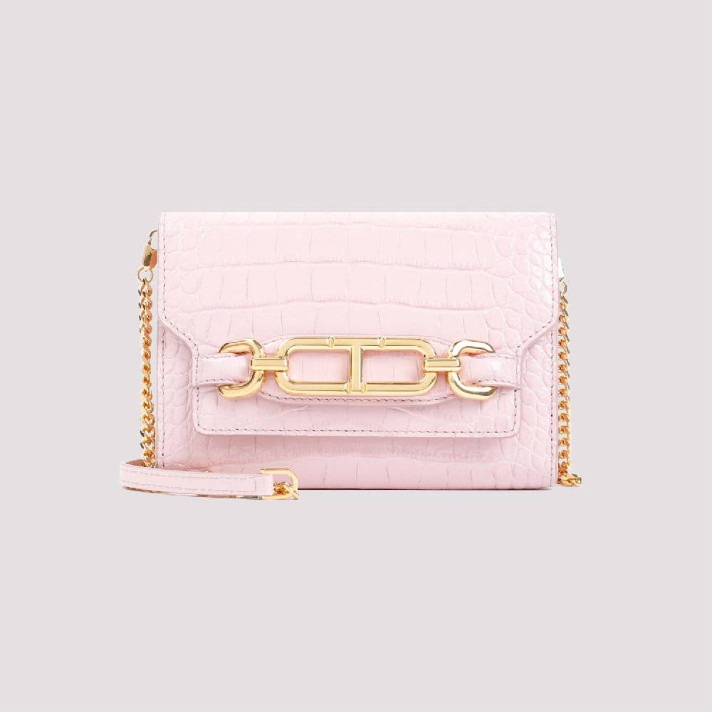 TOM FORD  Borsa da Donna in Pelle Coccodrillo Rosa Tom Ford Nuova