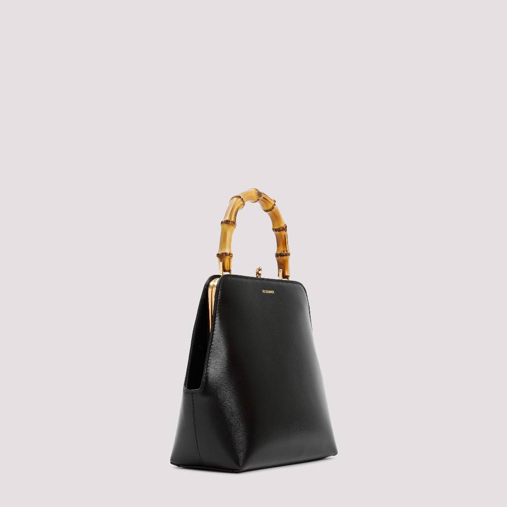 JIL SANDER  Borsa a Spalla Piccola Jil Sander Goji Nera in Pelle Moda