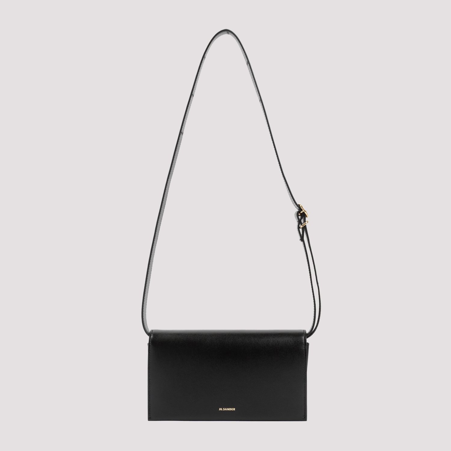 JIL SANDER  Borsa da Donna Jil Sander in Pelle di Vitello Nera con Fibbia 2025
