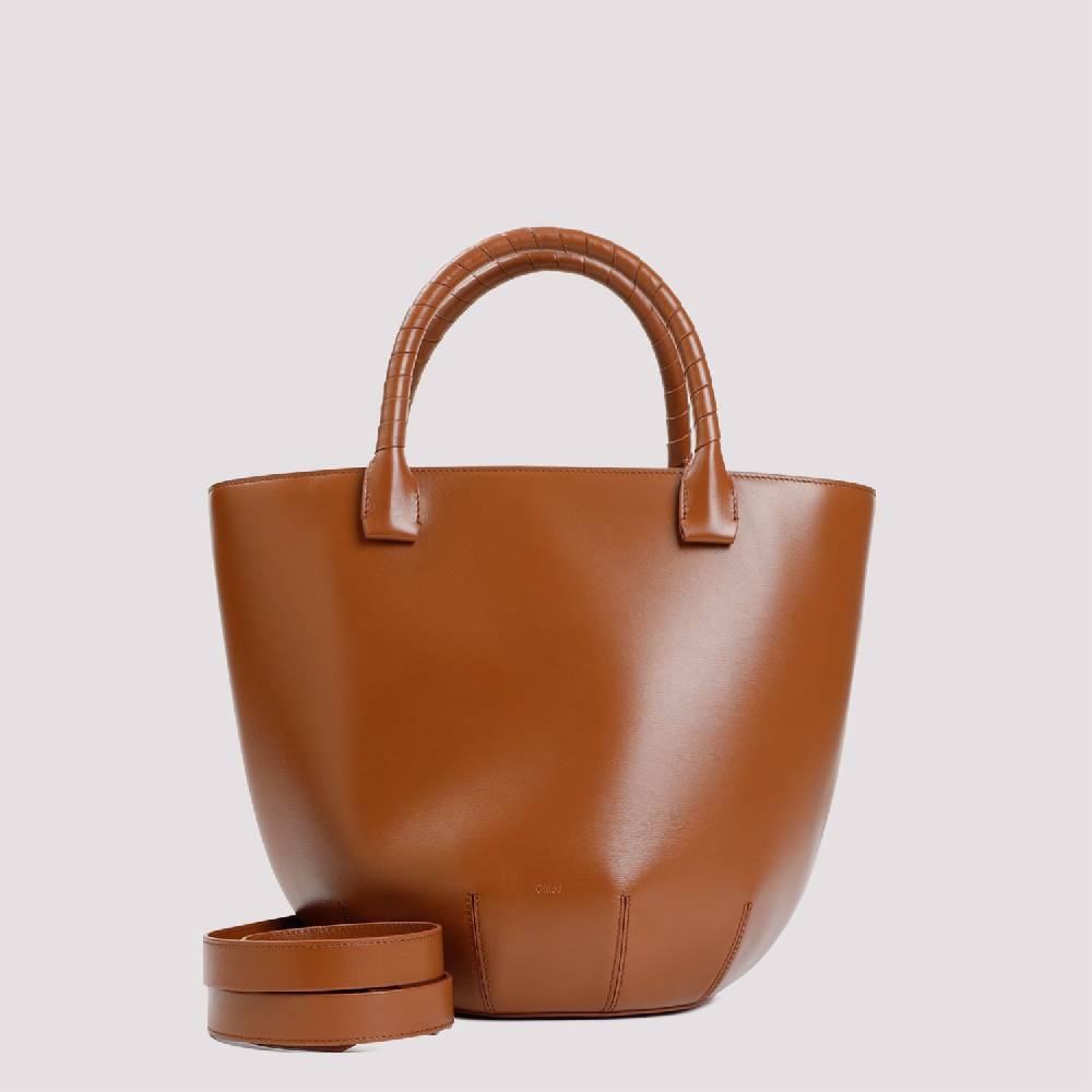 CHLOÉ  Borsa a Spalla CHLOÉ in Pelle di Vitello Marrone Sconti VIP