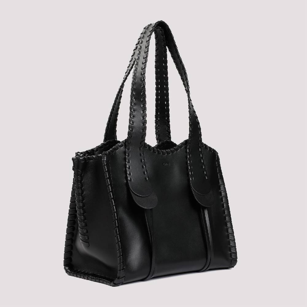 CHLOÉ  Borsa a Spalla Chloé Pelle di Vitello Nera 35x28x19cm Qualità