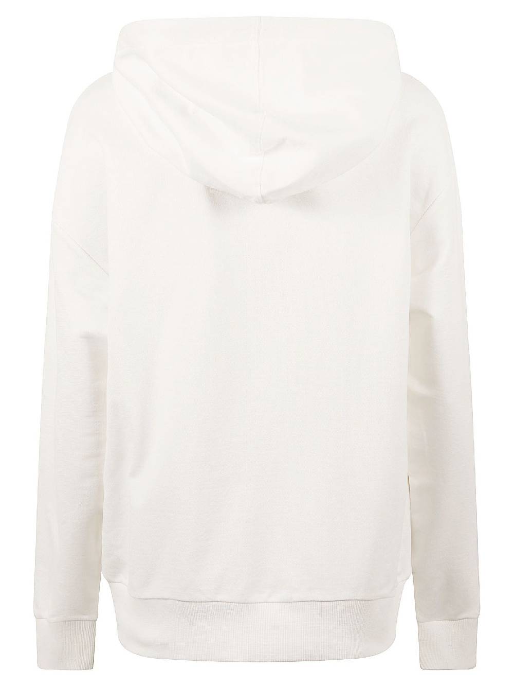 MONCLER  Felpa con Cappuccio Moncler in Cotone Bianco per Donna Promozione Limitata