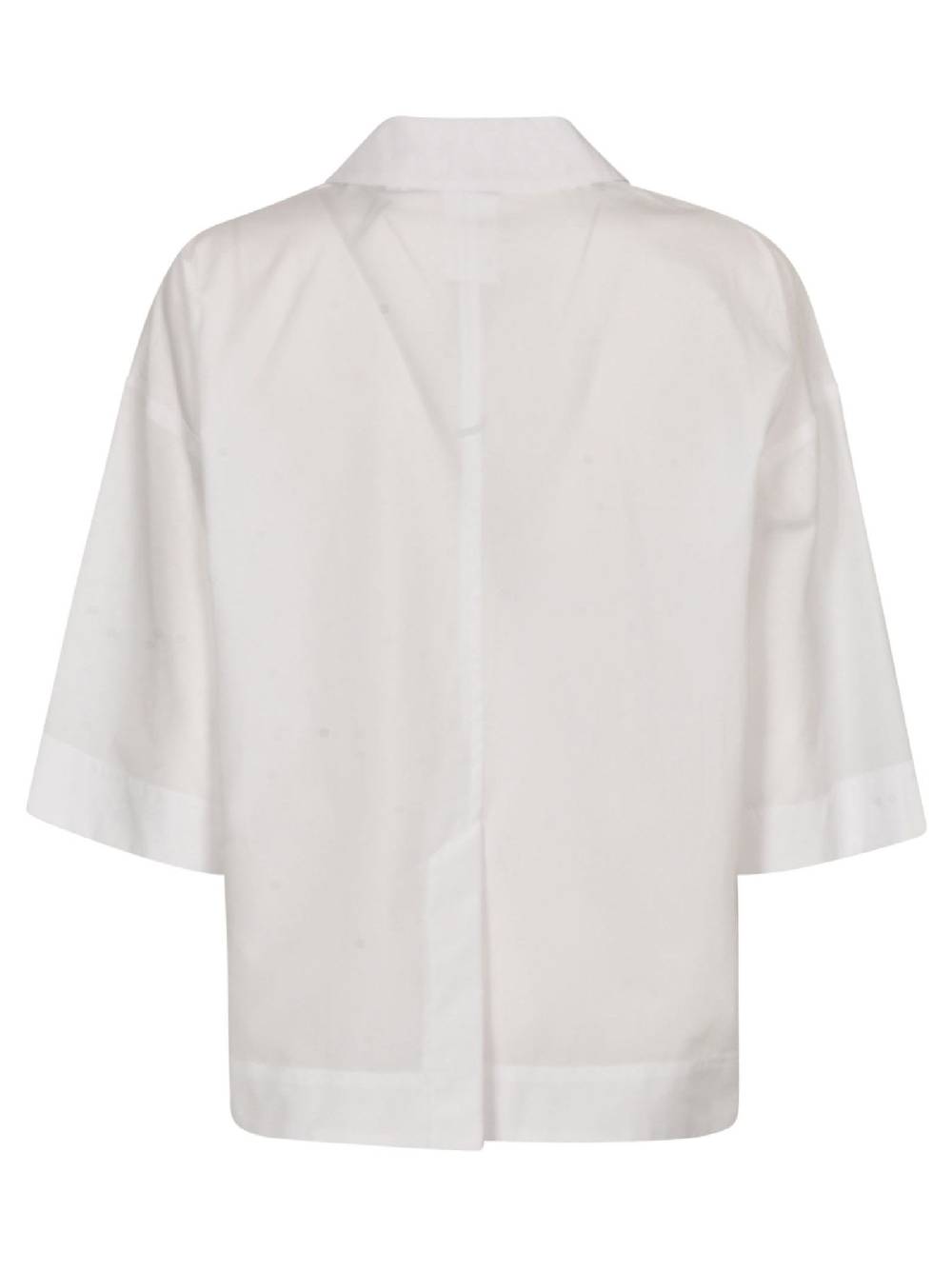 SPORTMAX  Camicia Bianca in Cotone con Dettagli Cristallo Sportmax - Abbigliamento Donna Shopping Online