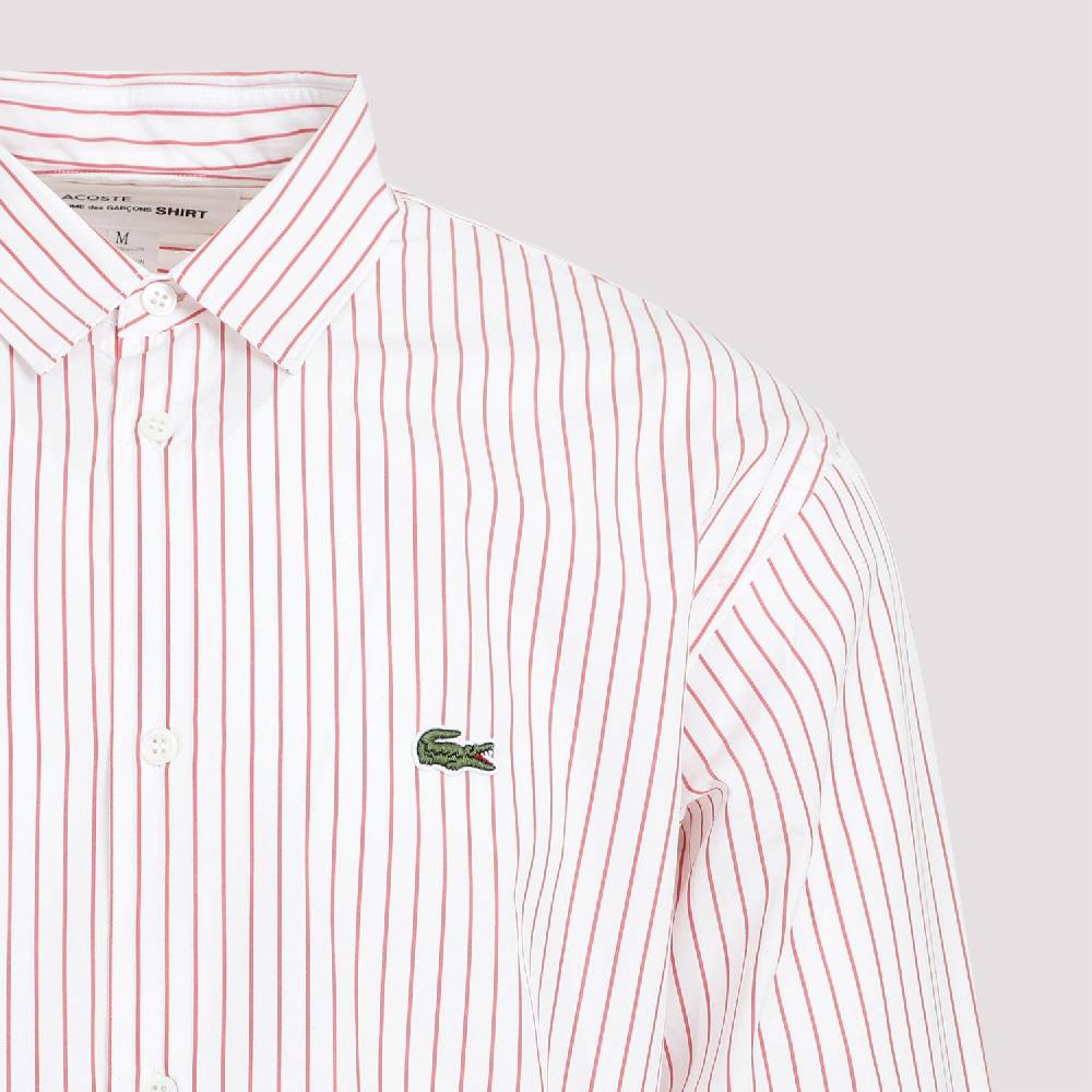 COMME DES GARÇONS SHIRT  Camicia a Righe Rosse Comme Des Garçons in Cotone - Uomo In Vendita