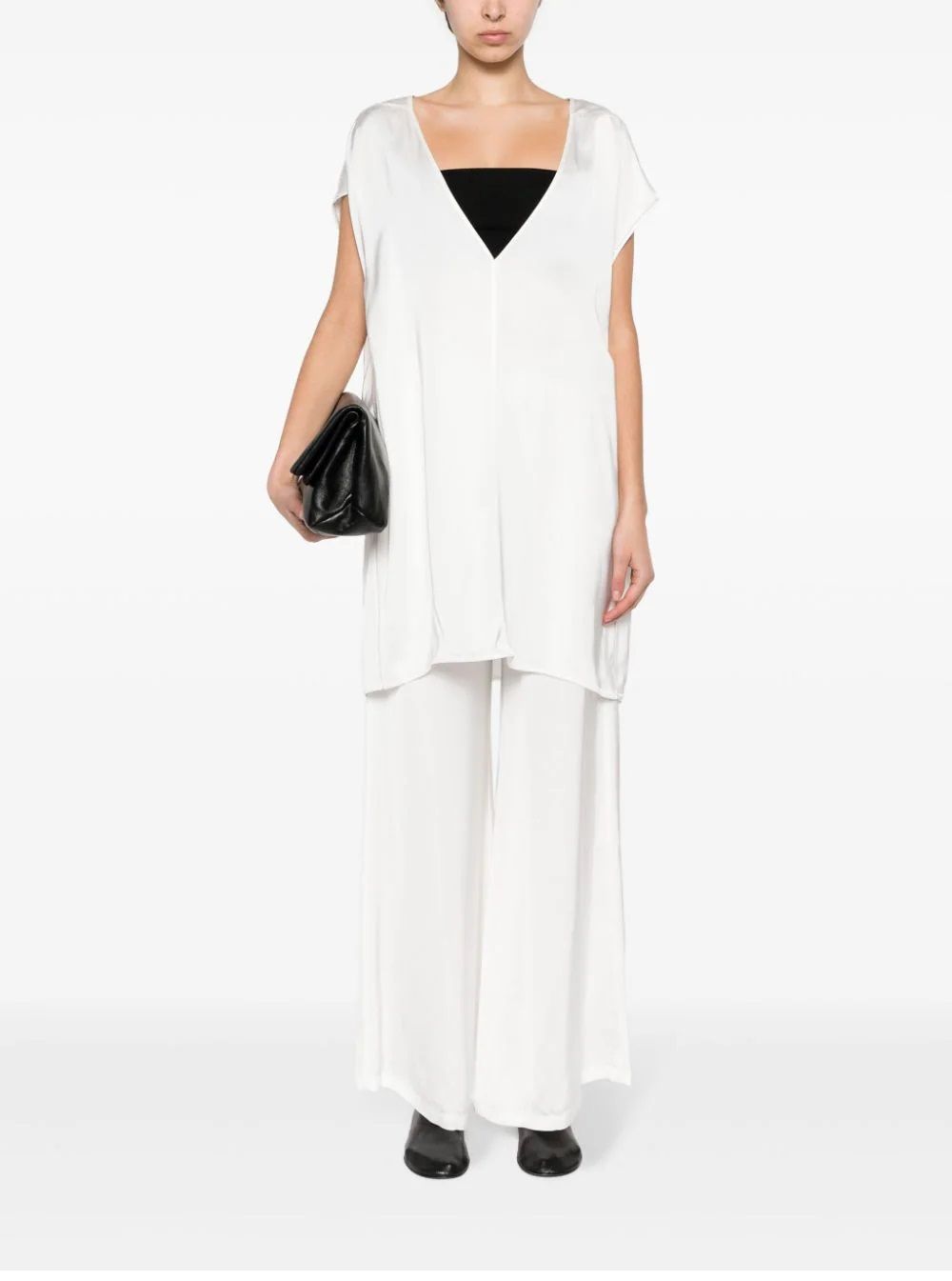 FABIANA FILIPPI  Pantaloni Bianchi da Donna Fabiana Filippi - 100% Viscosa Offerte