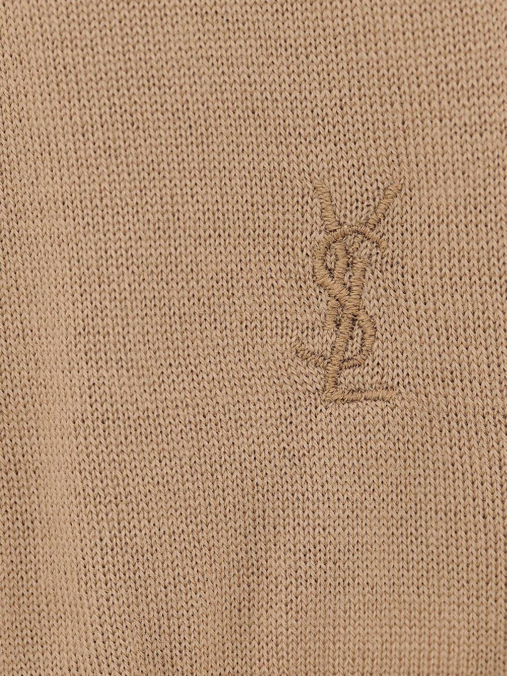 SAINT LAURENT  Maglione Dolcevita Beige Saint Laurent - Lana 100% Eco-Sostenibile I Più Venduti