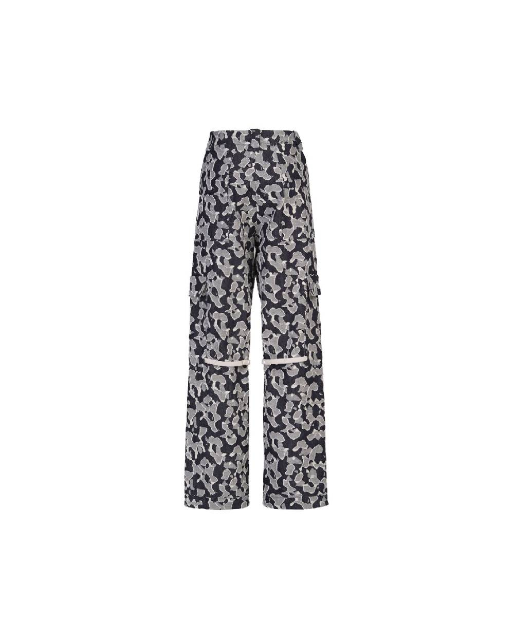 TAKATURNA  Pantaloni Denim Unisex Nero Mezzanotte e Grigio di TAKATURNA Vendite Flash
