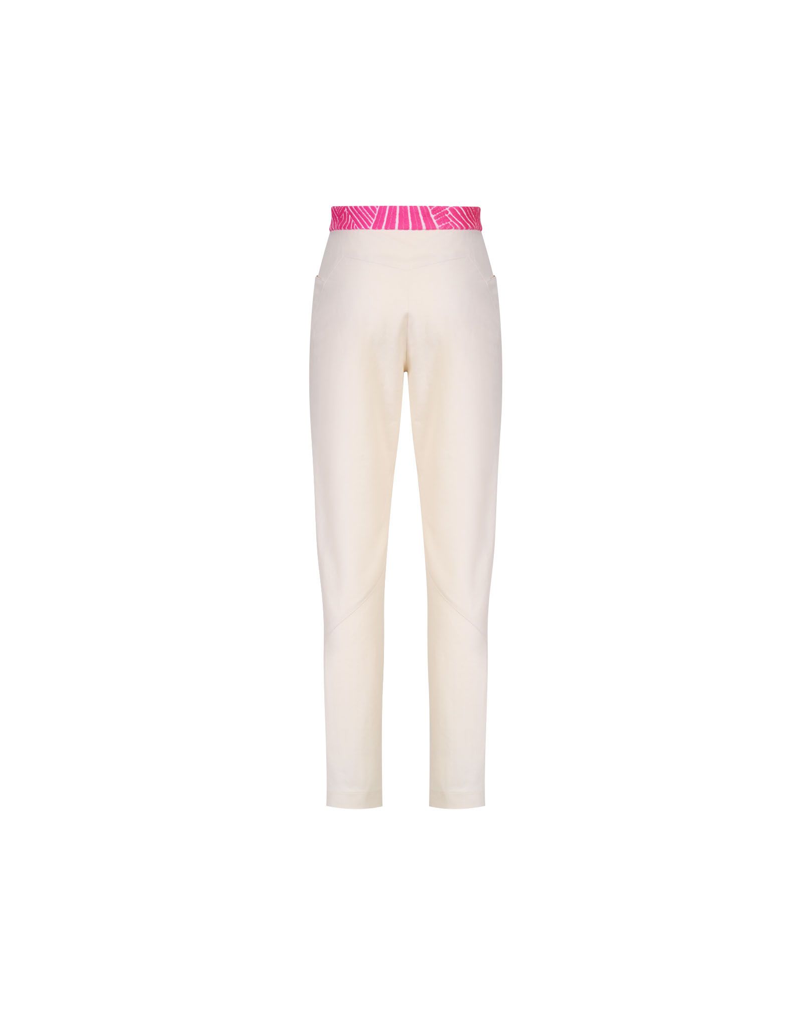 TAKATURNA  Pantaloni Cinetici Unisex Beige Chiaro e Rosa Reckless Gamba Dritta - TAKATURNA Nuova