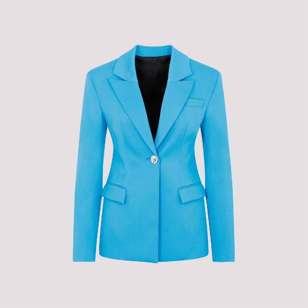 ATTICO  Blazer Blu Capri in Misto Lana da Donna Attico Soddisfazione Garantita