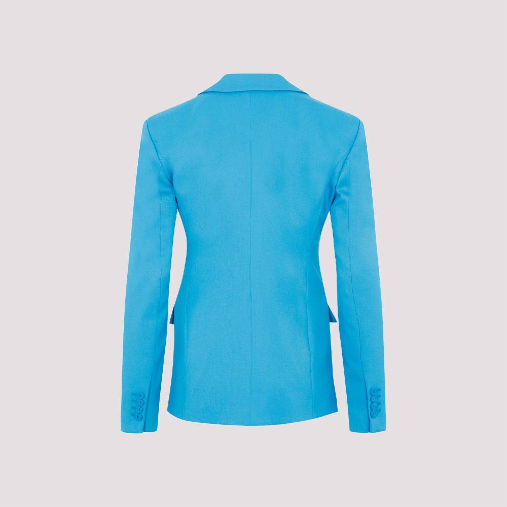 ATTICO  Blazer Blu Capri in Misto Lana da Donna Attico Soddisfazione Garantita