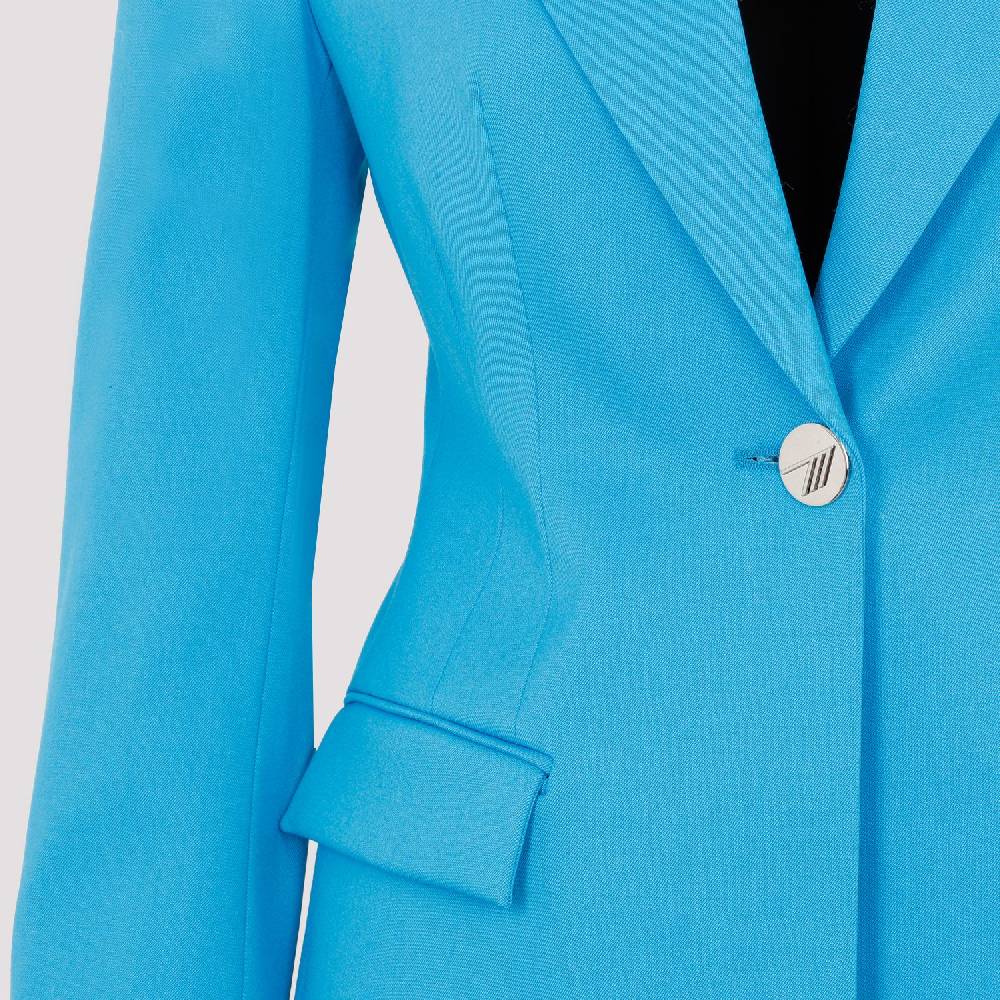 ATTICO  Blazer Blu Capri in Misto Lana da Donna Attico Soddisfazione Garantita