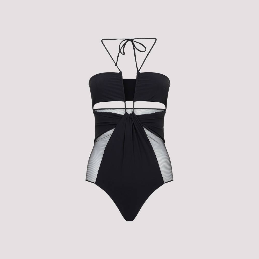 NENSI DOJAKA  Costume Intero Nero con Tagli Nensi Dojaka Shopping Online