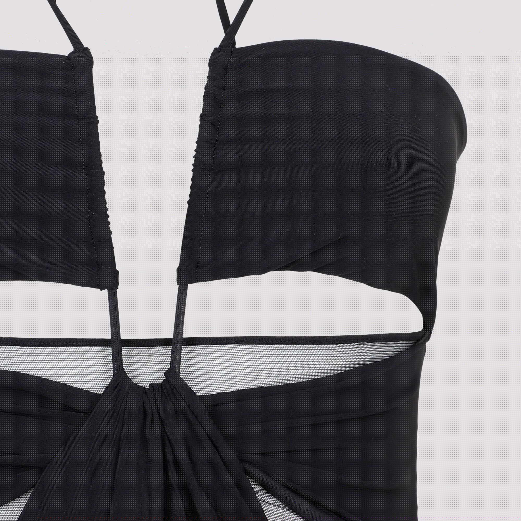 NENSI DOJAKA  Costume Intero Nero con Tagli Nensi Dojaka Shopping Online