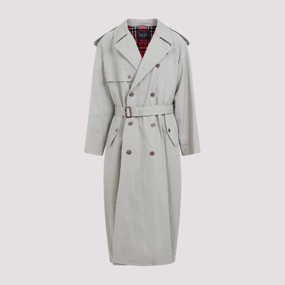 BALENCIAGA  Cappotto Cotone Beige Militare Balenciaga Donna Prezzo Ridotto
