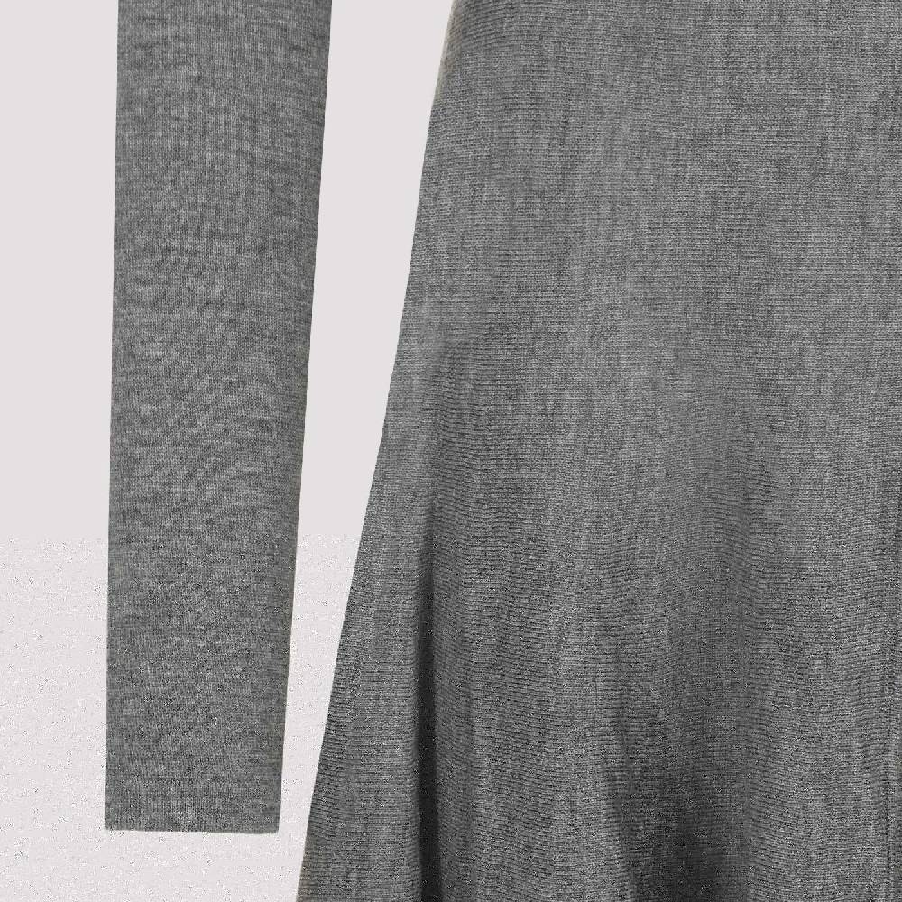 KHAITE  Abito Svasato in Lana Vergine Grigio KHAITE da Donna In Vendita