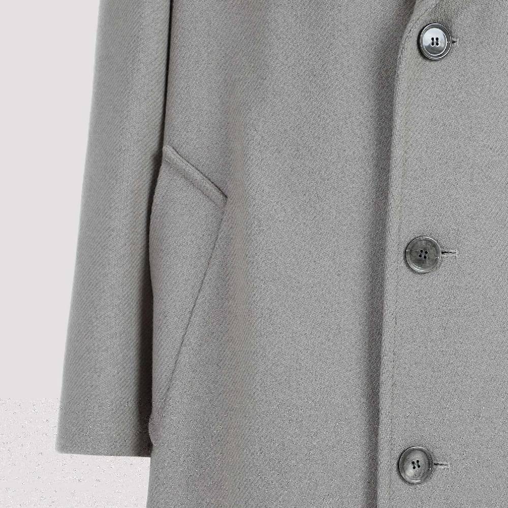 AMI  Cappotto Uomo AMI Taupe in Misto Lana Oversize 2025