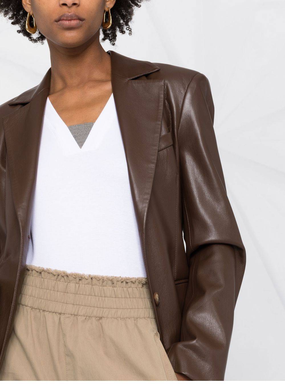 BRUNELLO CUCINELLI  Maglione Bianco Scollo a V BRUNELLO CUCINELLI da Donna Negozi Online