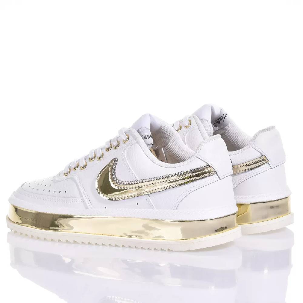 NIKE  Sneakers Nike Court Vision in Bianco Oro - Eco-Pelle Vendita calda
