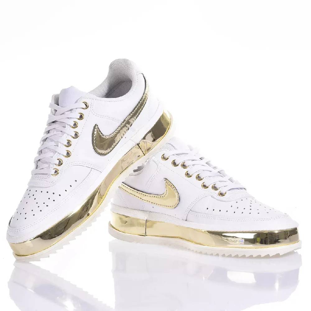 NIKE  Sneakers Nike Court Vision in Bianco Oro - Eco-Pelle Vendita calda
