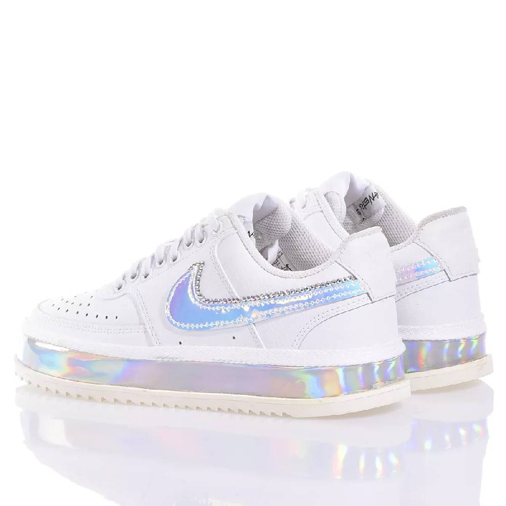 NIKE  Sneakers Nike Court Vision in Eco-Pelle - Bianco Multicolore Promozione Limitata