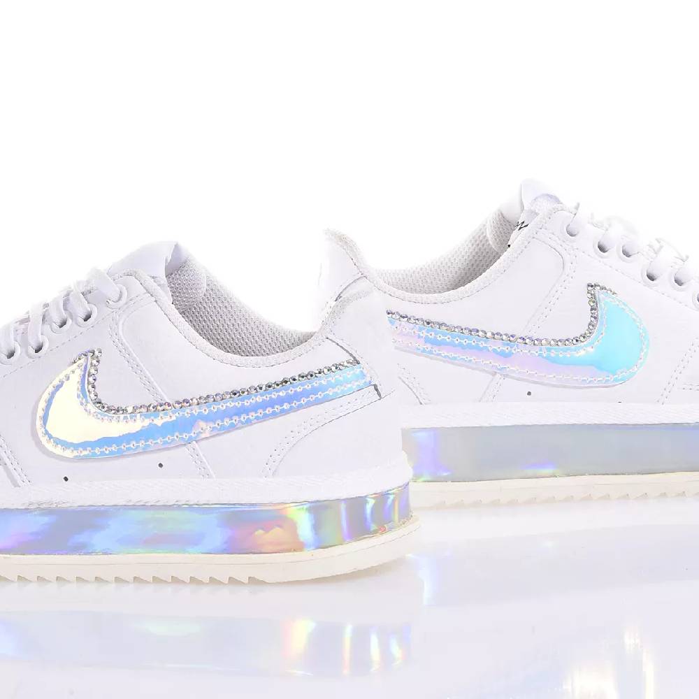 NIKE  Sneakers Nike Court Vision in Eco-Pelle - Bianco Multicolore Promozione Limitata