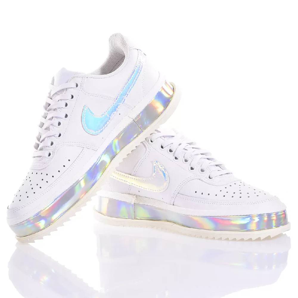 NIKE  Sneakers Nike Court Vision in Eco-Pelle - Bianco Multicolore Promozione Limitata
