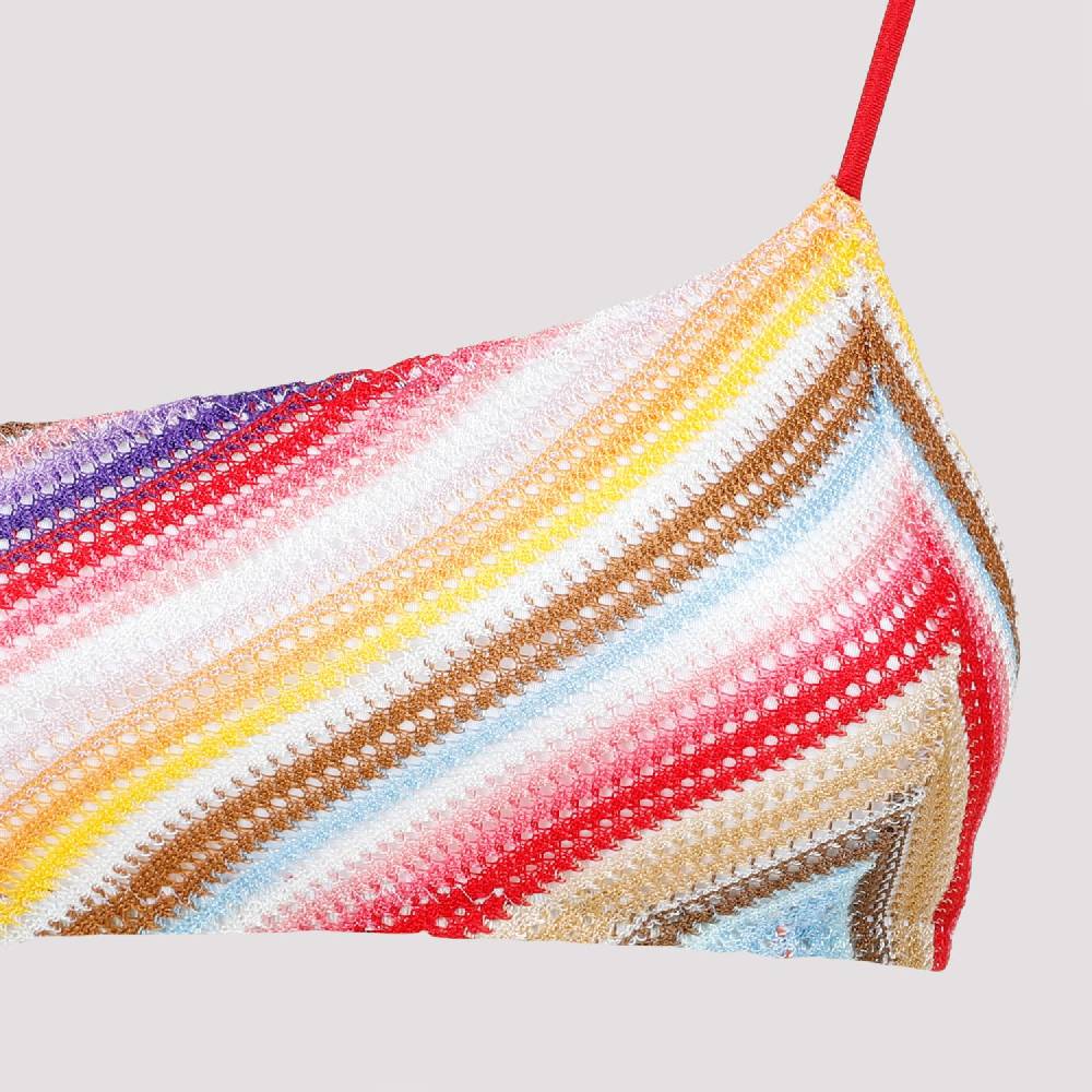 MISSONI  Bikini a Righe Monospalla Missoni in Viscosa Economico