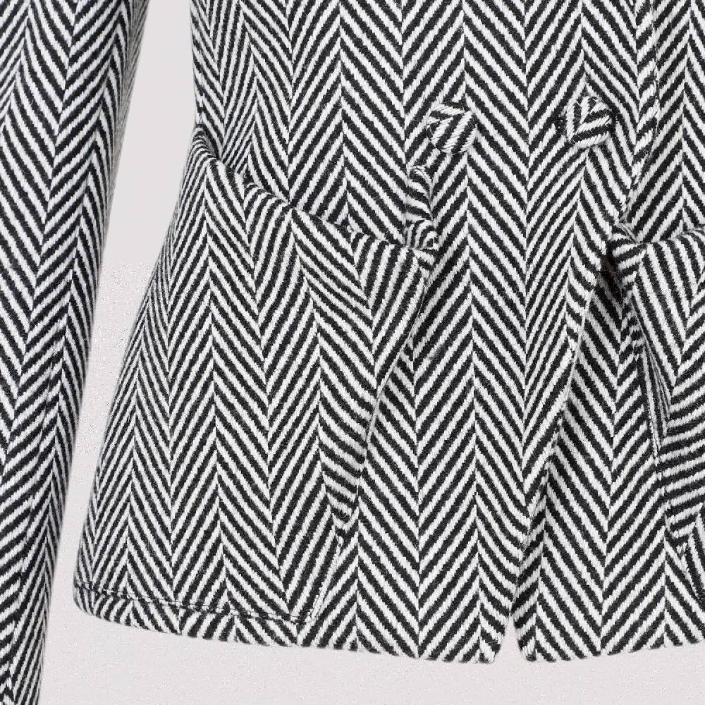 TOM FORD  Giacca Acetato Chevron Nera Tom Ford - Doppiopetto Donna In Vendita