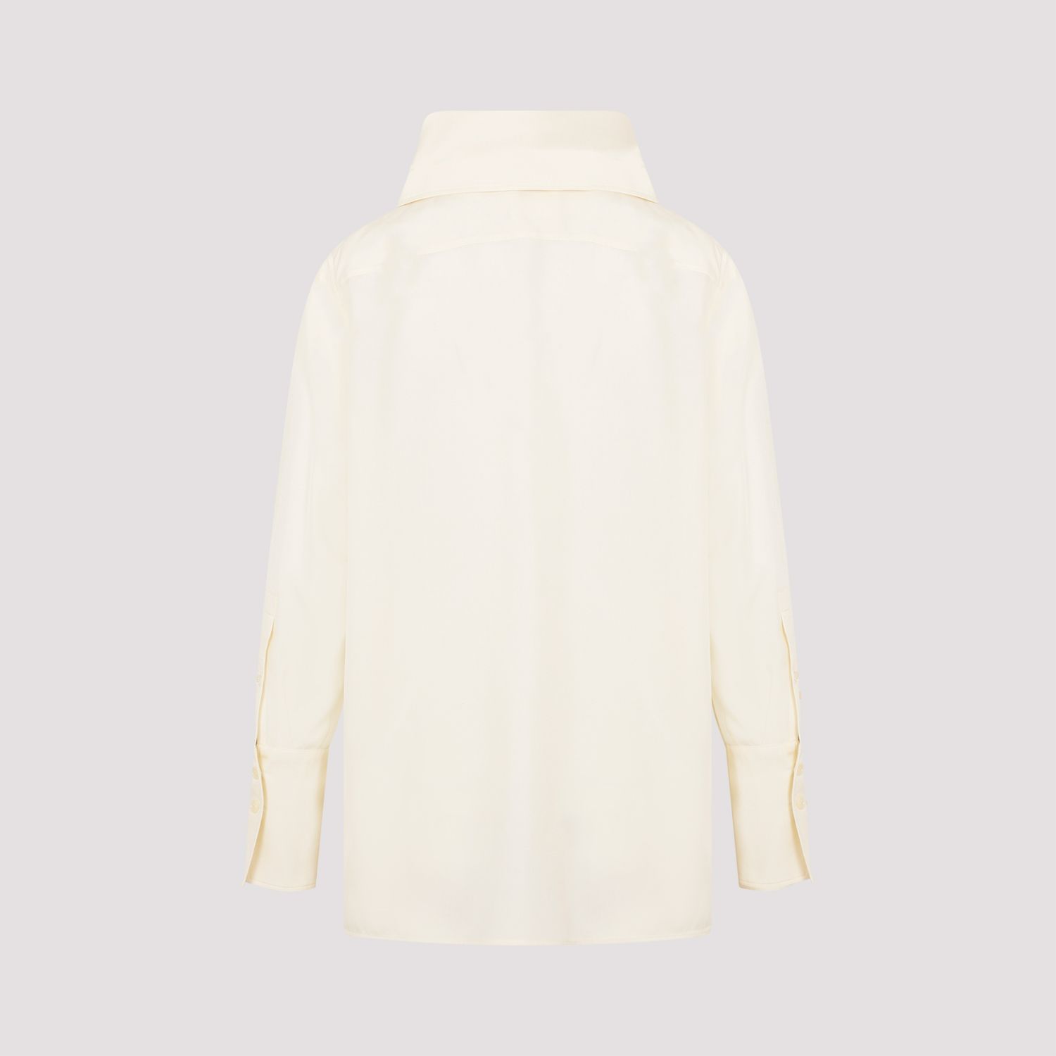 GIVENCHY  Blusa Givenchy in Seta Bianca con Fiocco Saldi