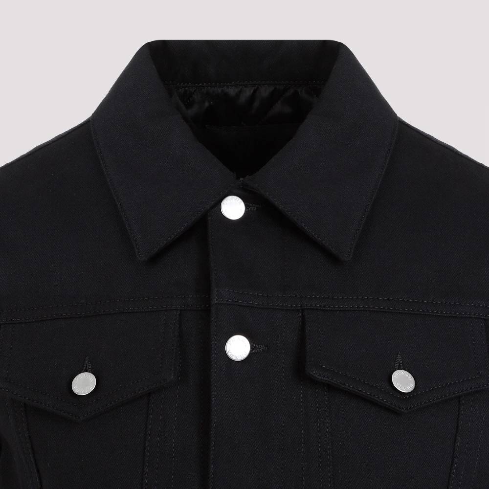 PRADA  Gilet di Jeans Nero in Cotone PRADA - Panciotto Senza Maniche Uomo Offerte