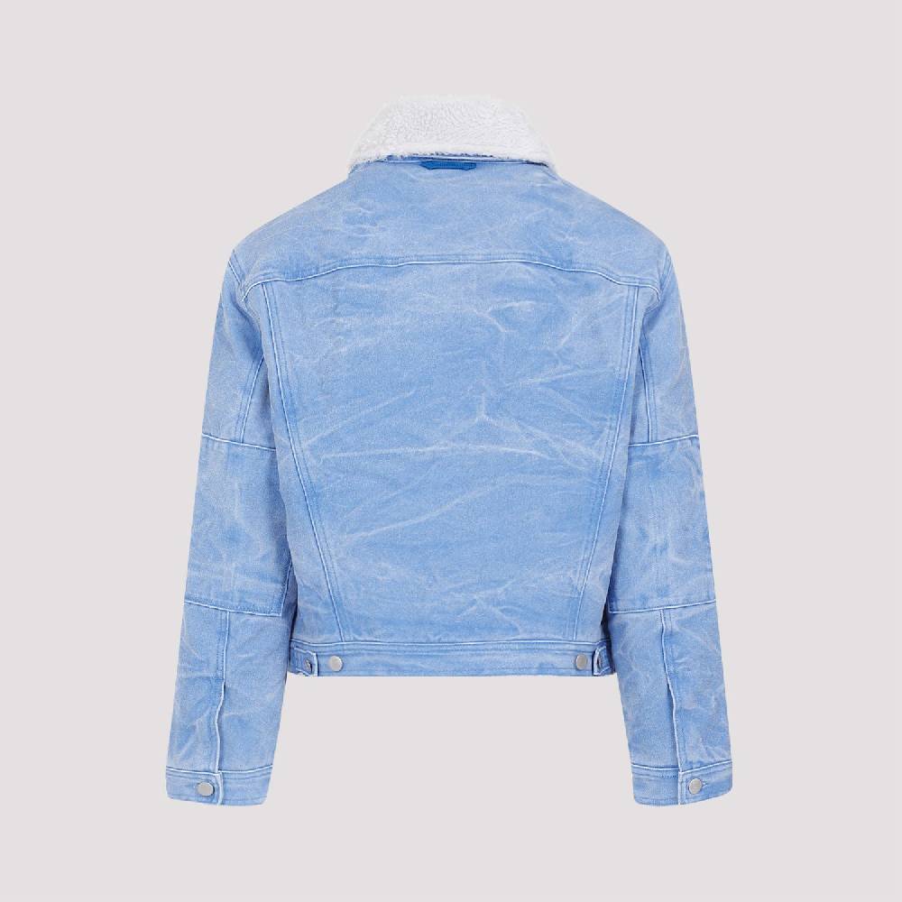 ACNE STUDIOS  Giacca di Cotone Blu Acne Studios con Collo Rimovibile Offerta settimanale