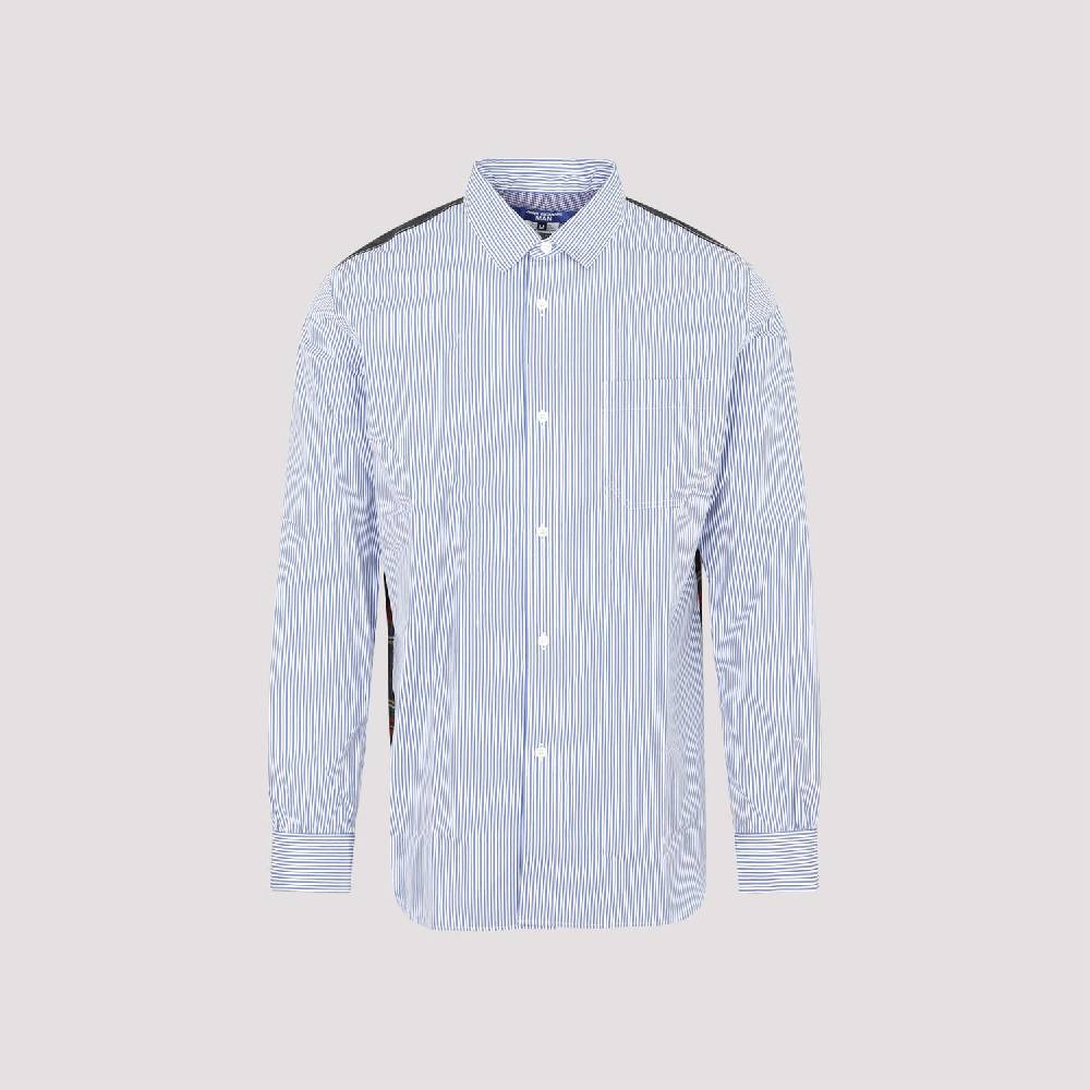 JUNYA WATANABE  Camicia Uomo Junya Watanabe Cotone Blu a Righe e Quadri Negozio