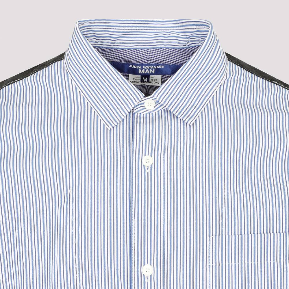 JUNYA WATANABE  Camicia Uomo Junya Watanabe Cotone Blu a Righe e Quadri Negozio