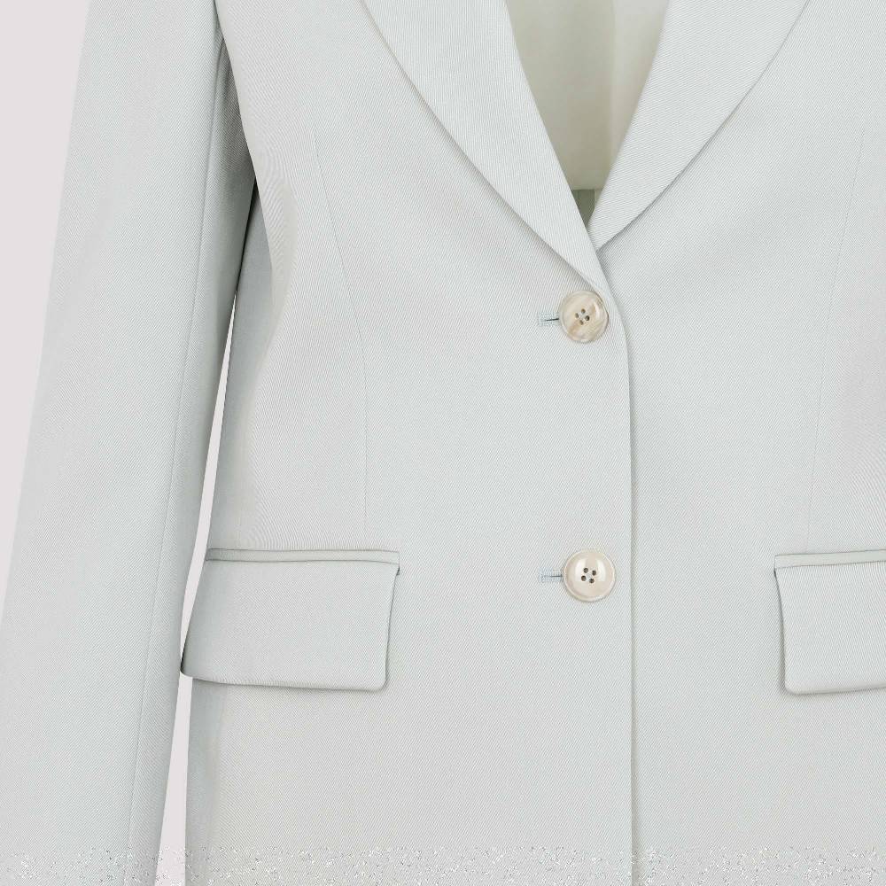 LANVIN  Blazer da Donna Verde Salvia in Lana Vergine LANVIN In Saldo