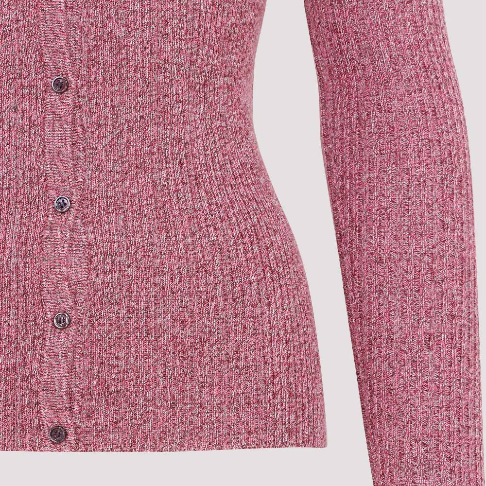 GABRIELA HEARST  Cardigan Misto Cachemire e Seta Rosa & Viola di Gabriela Hearst Nuova