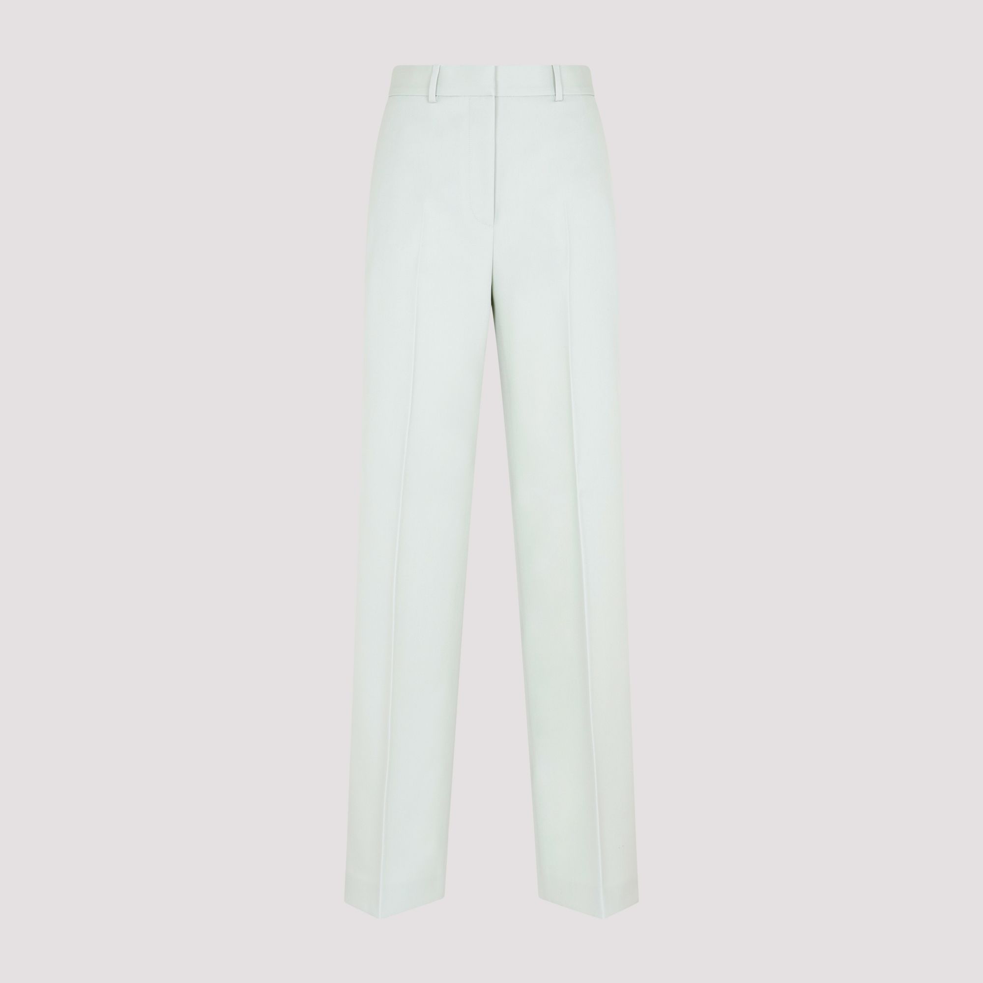 LANVIN  Pantaloni Larghi in Lana Verde Salvia Lanvin - Abbigliamento Donna Moda
