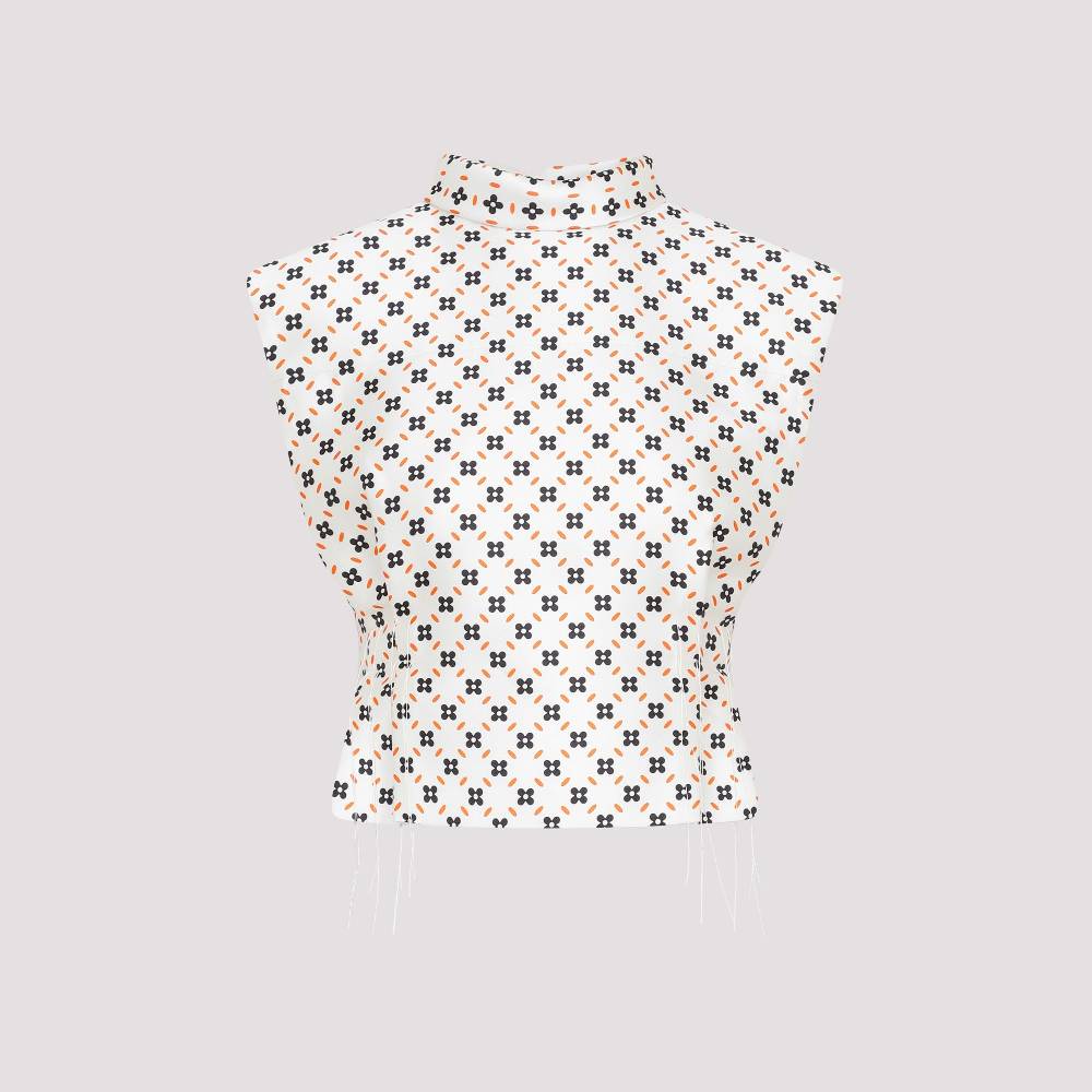 LANVIN  Top Senza Maniche con Collo Alto Floreale LANVIN 2025