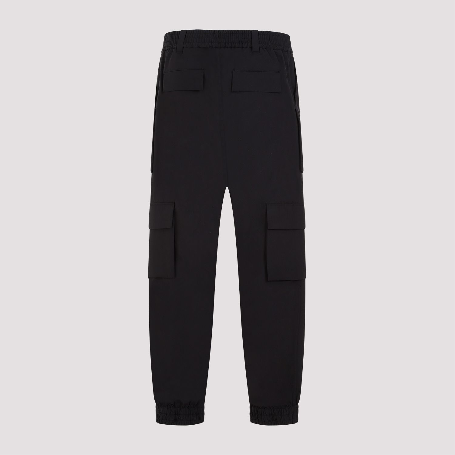ALEXANDER MCQUEEN  Pantaloni Cargo Neri in Cotone da Uomo Alexander McQueen Promozione