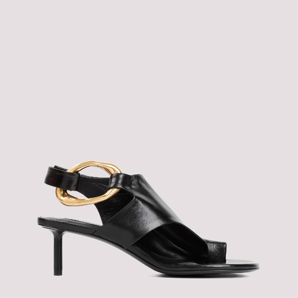 JIL SANDER  Décolleté Slingback in Pelle Nera Jil Sander con Tacco 5cm Acquista Ora