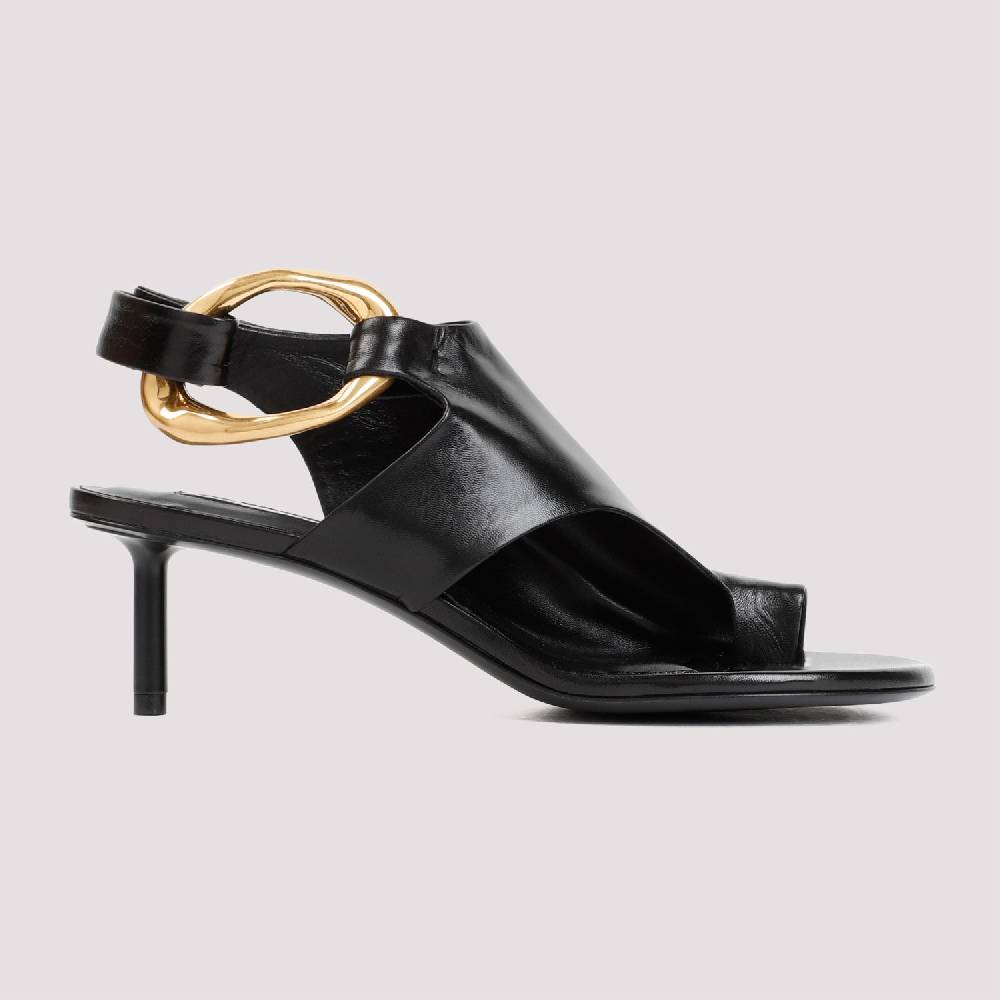JIL SANDER  Décolleté Slingback in Pelle Nera Jil Sander con Tacco 5cm Acquista Ora